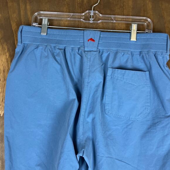Simms Womens Shorts Sky Blue Drifter Fishing Mid Rise Outdoor Midi Stretch L - Picture 10 of 11